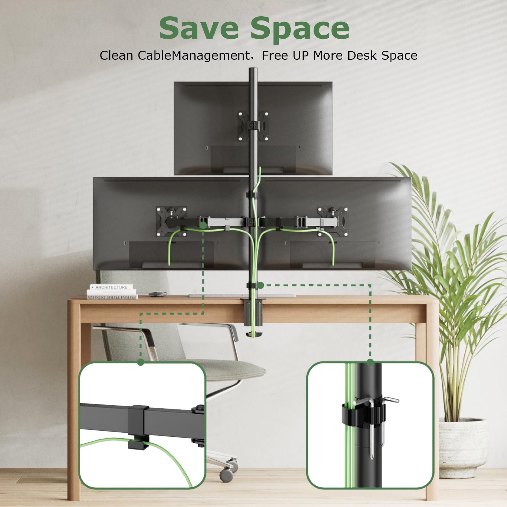 Triple Monitor Stand for 17-32