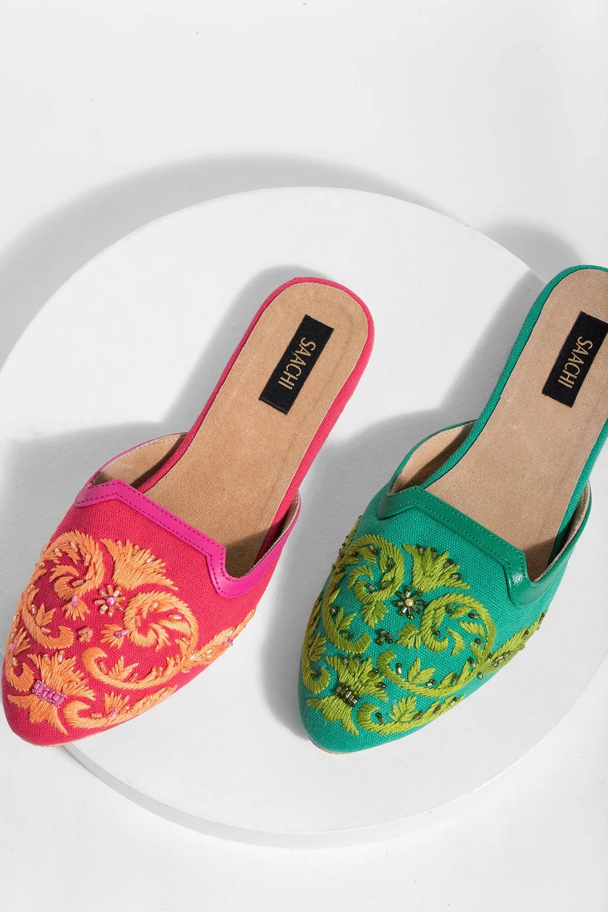Comfortable Pool Embroidered Mule Slippers for Women - Soft House Shoes for Indoor & Outdoor Use - Perfect for Beach, Spa, and Lounging at Home