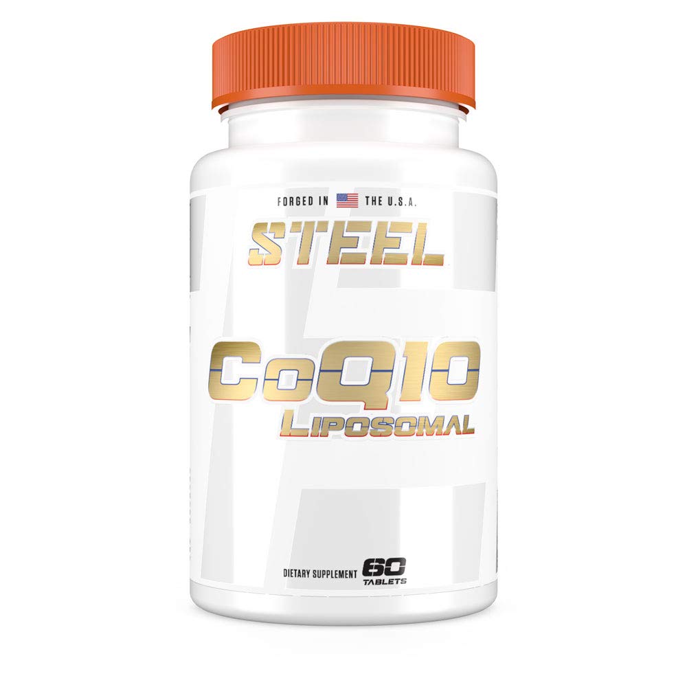 Steel Supplements CoQ10 Liposomal 100mg - 60 Tablets for Heart Health & Energy Support - Supports Cardiovascular Wellness & Antioxidant Protection