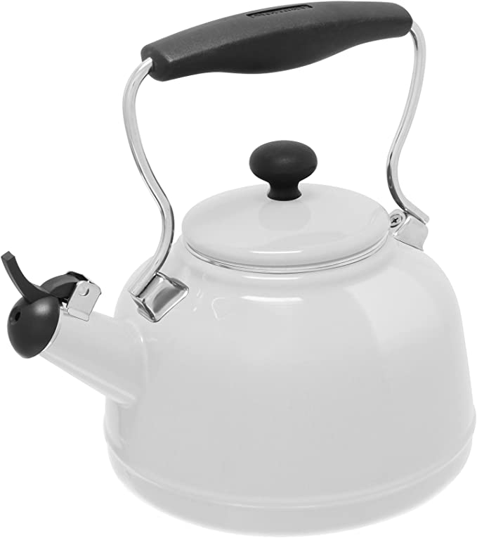 Vintage Teakettle - Classic Retro Style Stovetop Kettle for Tea & Coffee Brewing - Perfect for Home, Kitchen, Office & Gift Giving