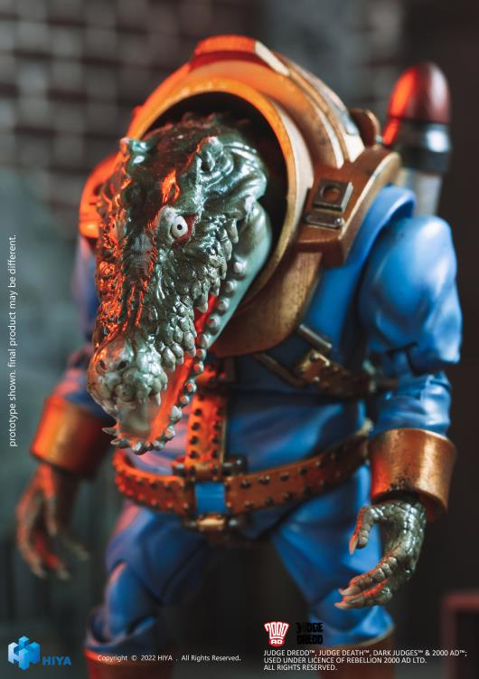 1/18 HIYA 4inch Action Figure - Exquisite Mini Series Judge Dredd Klegg Mercenary Collectible Toy for Display & Play | Perfect for Comic Fans & Collectors