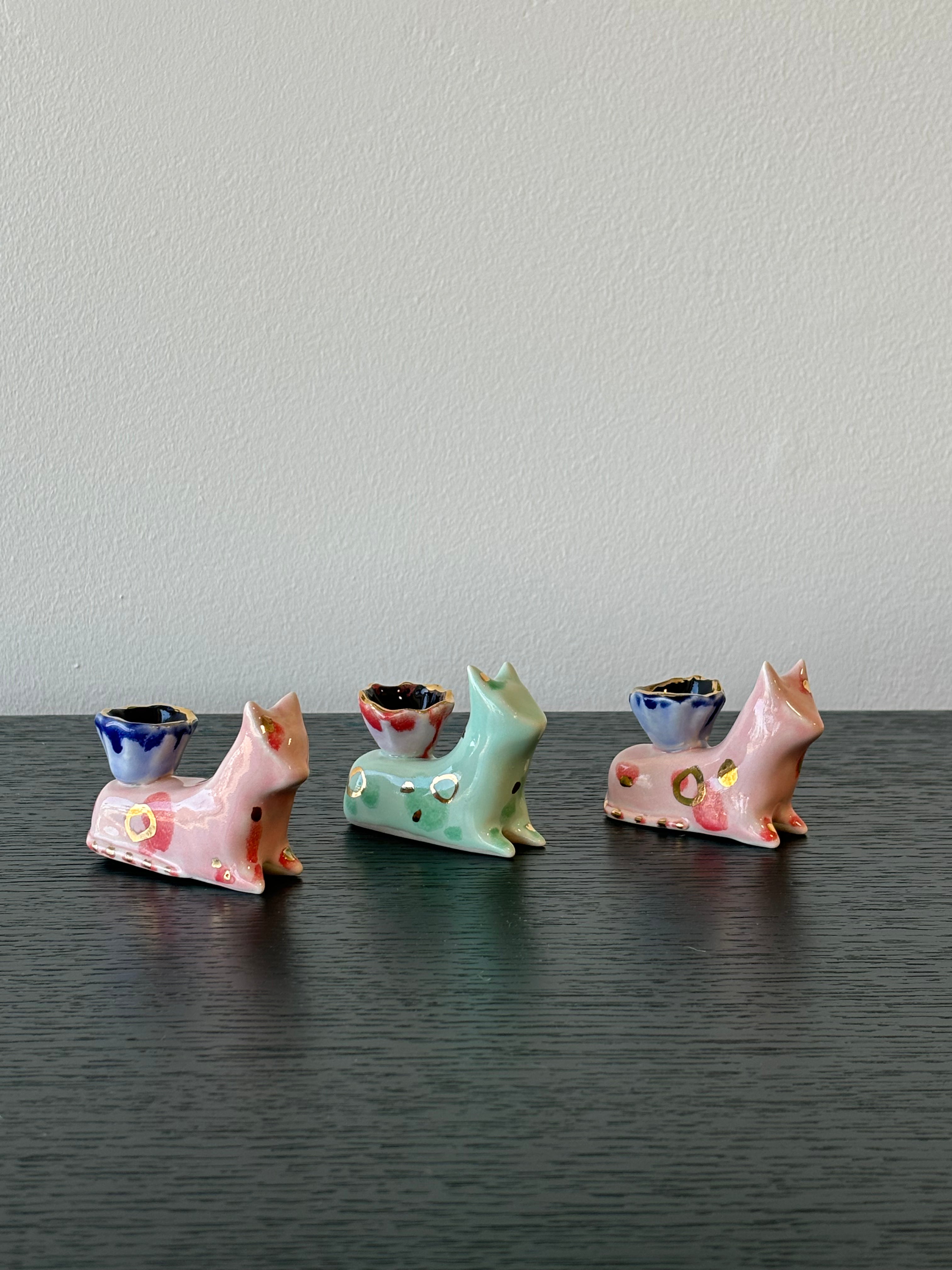 Small Sitting Cat Candle Holder - Decorative Ceramic Tea Light Holder for Home Decor, Gifts, and Romantic Ambiance | Perfect for Table Centerpieces, Weddings, and Cozy Evenings