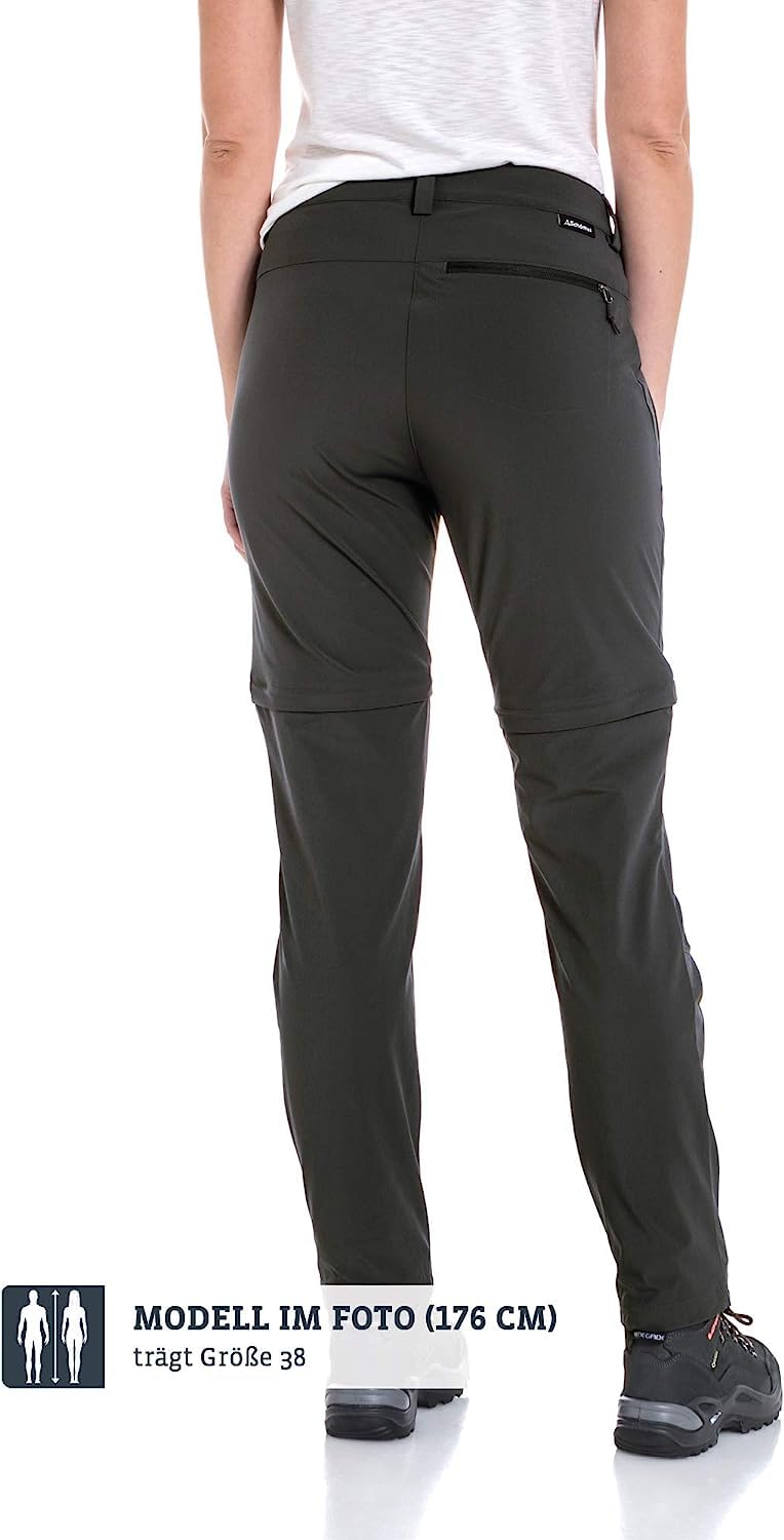 Schöffel Women's Ascona Convertible Zip-Off Hiking Pants - Lightweight Quick-Dry Outdoor Trousers for Travel & Adventure