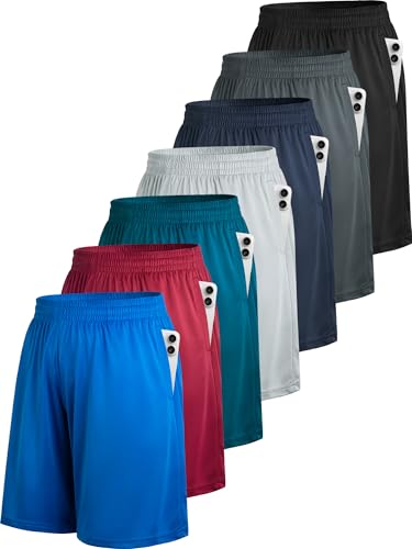 7 Pack-black/Dark Grey/Light Grey/Navy Blue/Blue/Dark Green/Red