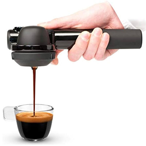 Handpresso Hybrid Pump Portable Espresso Maker - Manual & Electric Coffee Machine for Home, Office & Travel - Perfect for Camping, Hiking & Road Trips