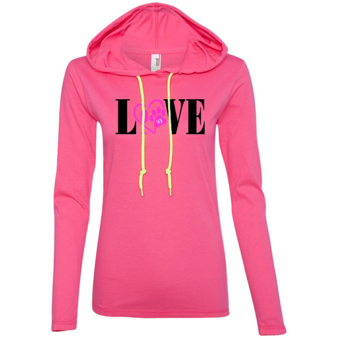 WineyBitches.co Women's Long Sleeve T-Shirt Hoodie - Cozy Pullover for Casual Wear, Lounge & Outings