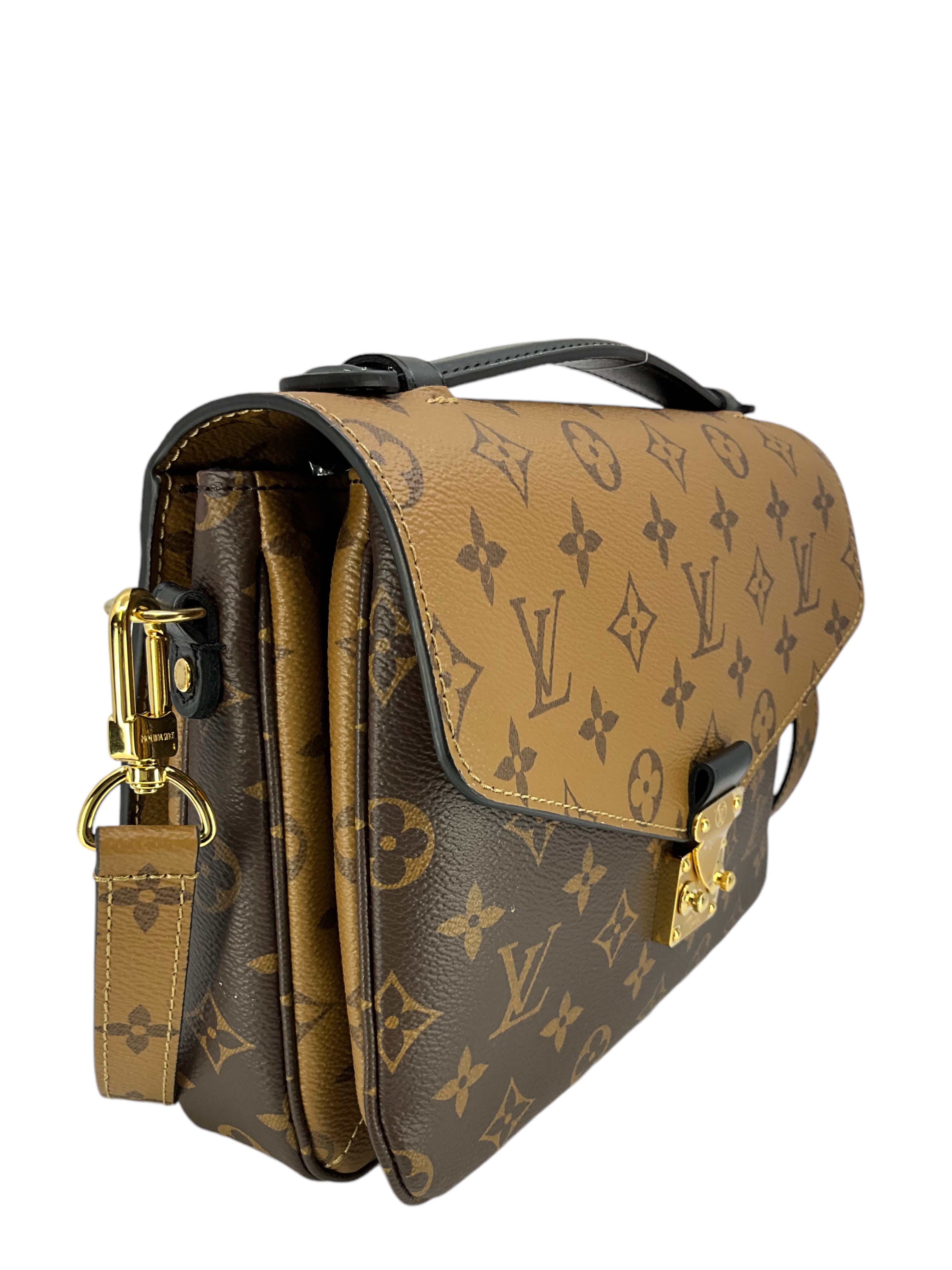 Authentic Louis Vuitton Reverse Monogram Pochette Metis Crossbody Bag - Luxury Handbag for Women, Perfect for Work, Travel & Everyday Use