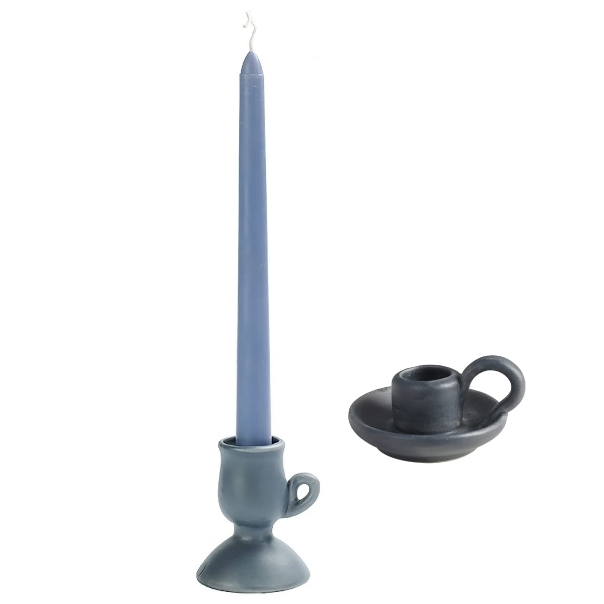 Vintage Ceramic Taper Candle Holder - Elegant Decorative Candlestick Stand for Weddings, Dining & Parties - Perfect for Table Centerpieces, Romantic Dinners & Home Decor