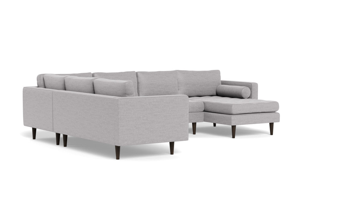 Ladybird 133 Corner Sectional Sofa with Right Chaise Lounge - Modern L-Shaped Couch for Living Room, Family Room & Home Theater