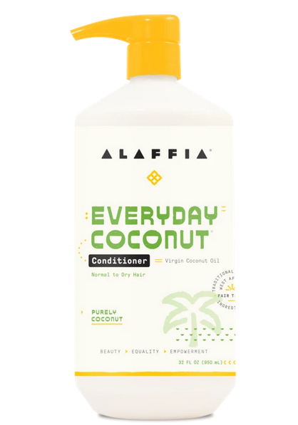 Alaffia Everyday Shea Moisturizing Shampoo & Conditioner Set - 32 oz for Dry & Damaged Hair - Natural & Organic Hair Care for Daily Use at Home or Salon