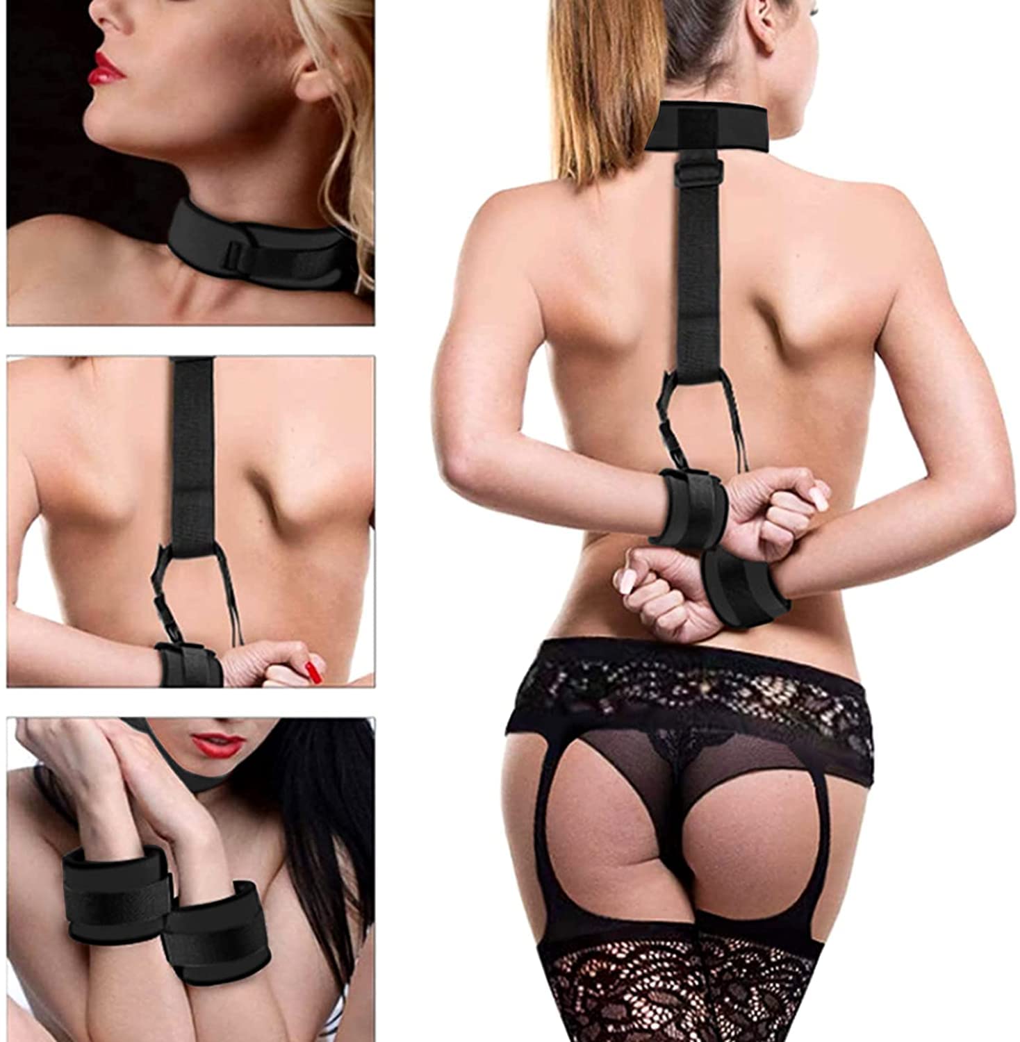 BDSM Handcuffs for Couples - Sexy Erotic Restraints for Men & Women - Bondage Kit with SM Toys & Accessories - Perfect for Role Play, Spicing Up Relationships & Adult Bedroom Fun
