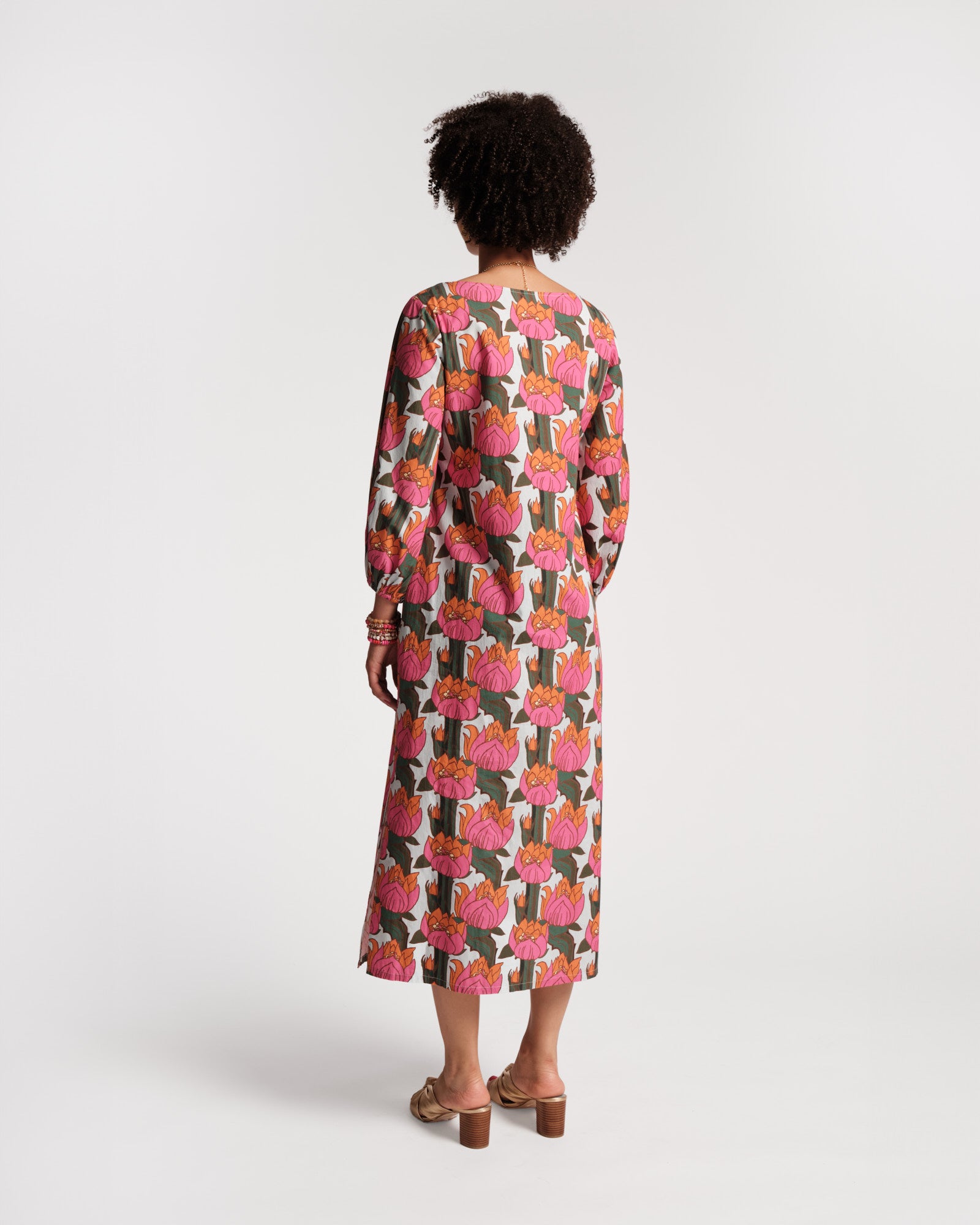 Minnow Maxi Dress - Fireflower Print | Flowy Summer Beach Dress for Women | Perfect for Vacations, Parties & Casual Outings