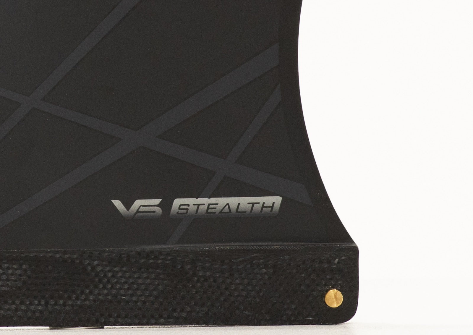 FCS1 Stealth Twin Tab 2+1 8-Inch Surfboard Fins Set - Black - High Performance for Shortboard Surfing in Small to Medium Waves