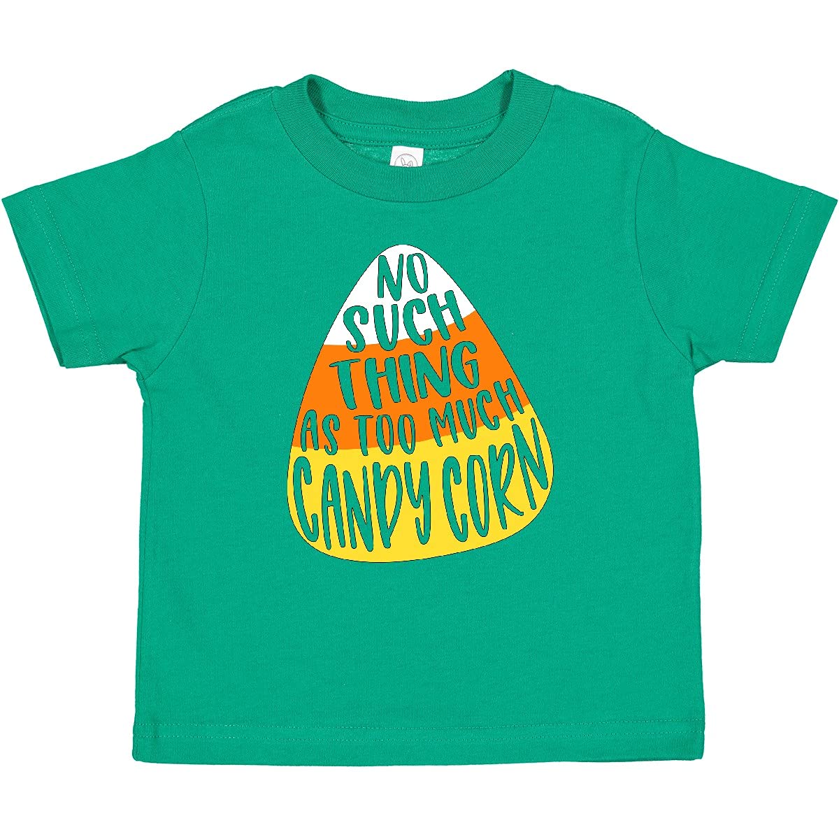 Inktastic Halloween Baby T-Shirt - No Such Thing As Too Much Candy Corn Design | Cute Halloween Outfit for Infants & Toddlers | Perfect for Trick-or-Treating & Halloween Parties