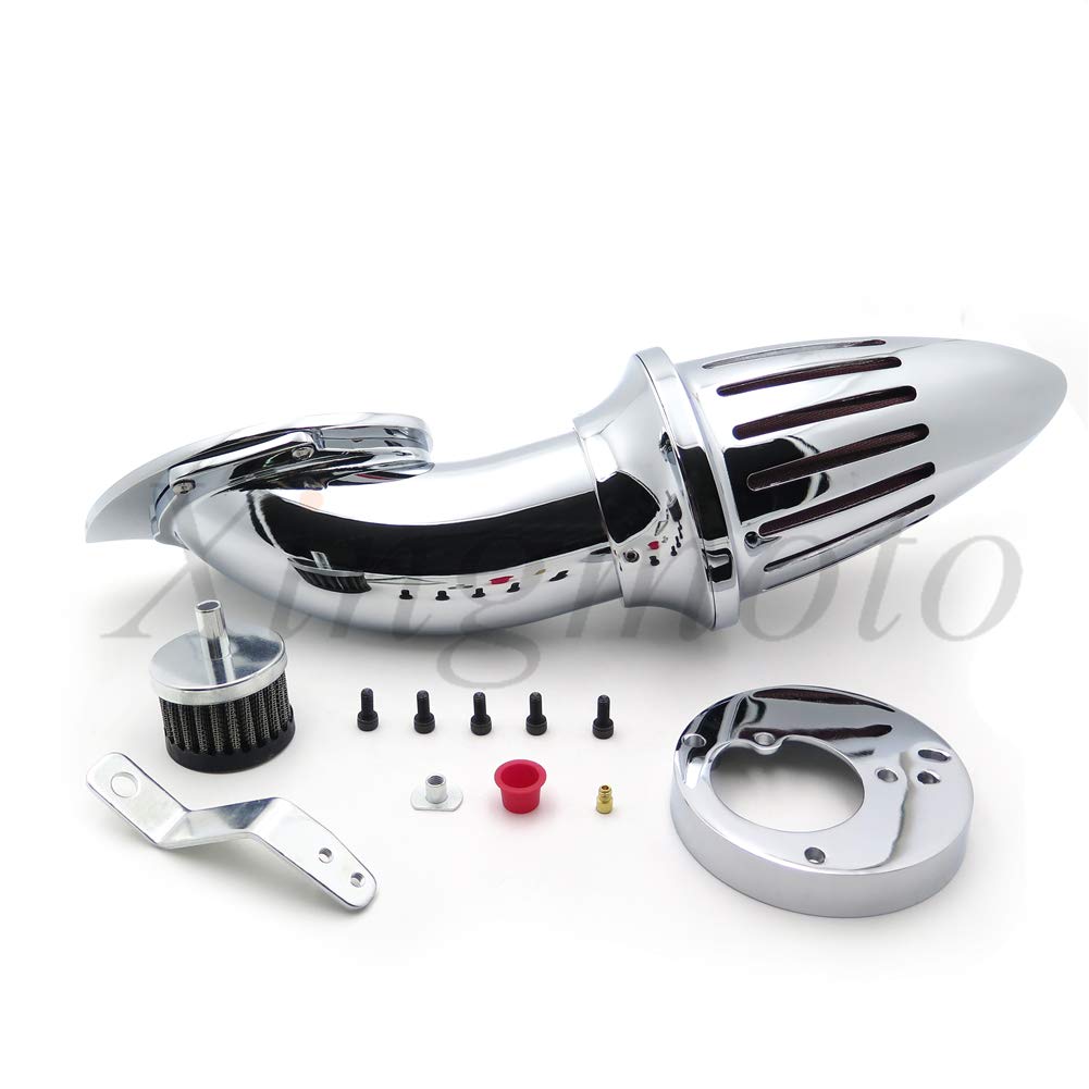 VTX1300 Air Cleaner Intake Filter Kit - Compatible with Honda VTX 1300 1986-2012 Models - Chrome Finish - High-Performance Replacement Part for Improved Engine Airflow - Perfect for Motorcycle Maintenance & Performance Upgrades