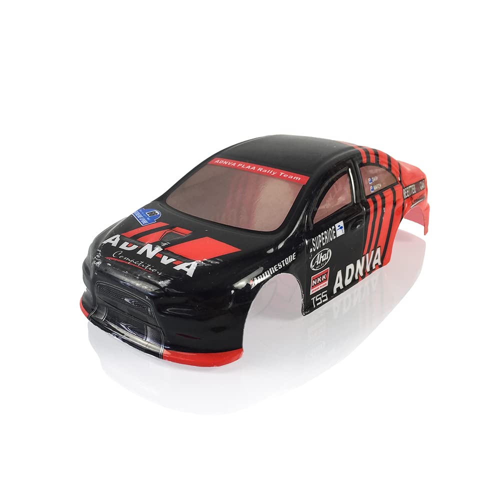 PVC Car Body Shell for DIY 1/28 Lancer EVO RC Racing Car - Compatible with MINID RWD & 4WD Drift Models (Red) | Perfect for RC Racing, Drifting & Scale Model Enthusiasts