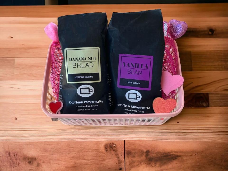 Premium Banana Nut Bread Flavored Arabica Coffee - Medium Roast Ground Coffee (12oz Bag) - Perfect for Breakfast, Afternoon Tea & Gift Giving
