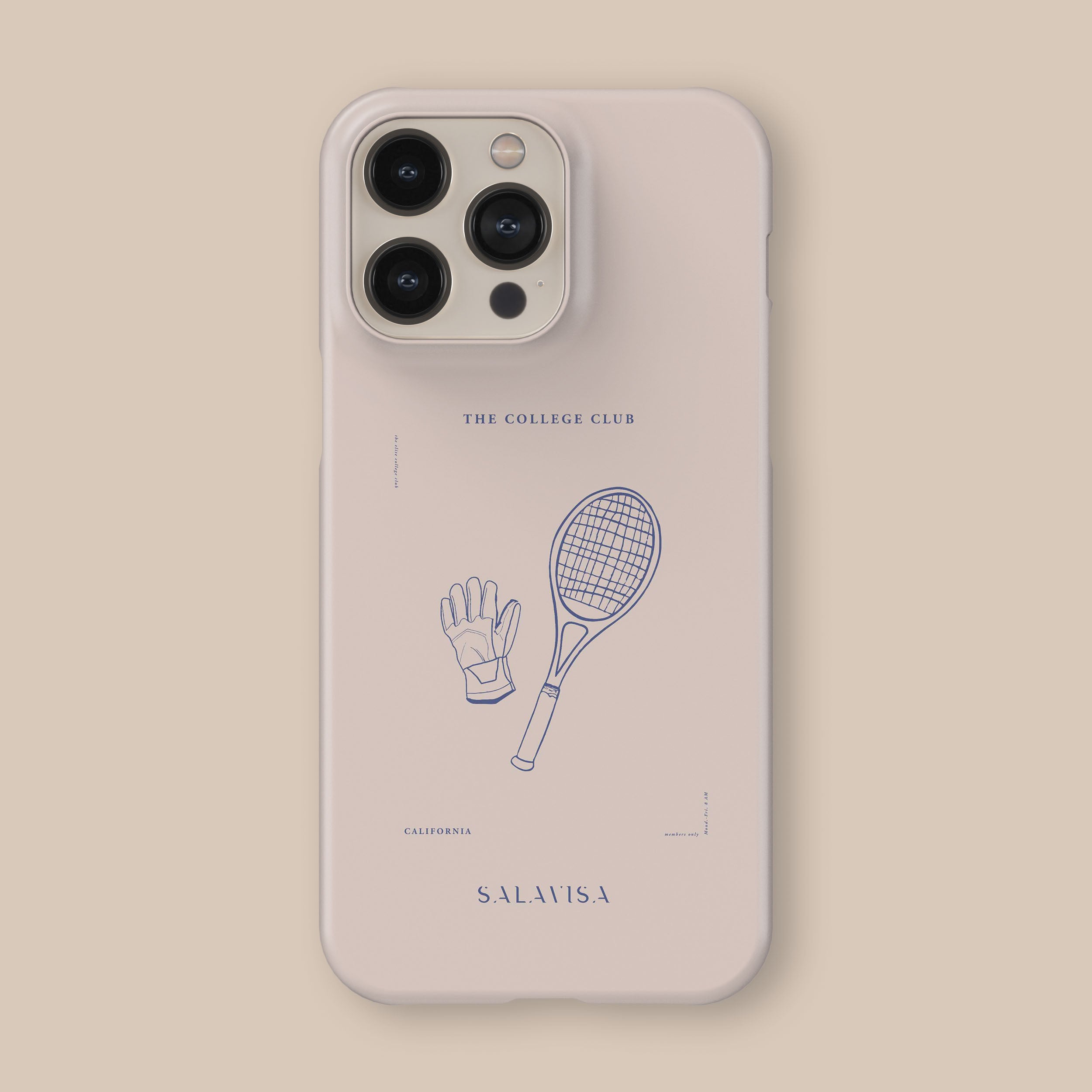 Pink The College Phone Case - Trendy Protective Cover for iPhone & Samsung - Perfect for Students, Back to School & Everyday Use