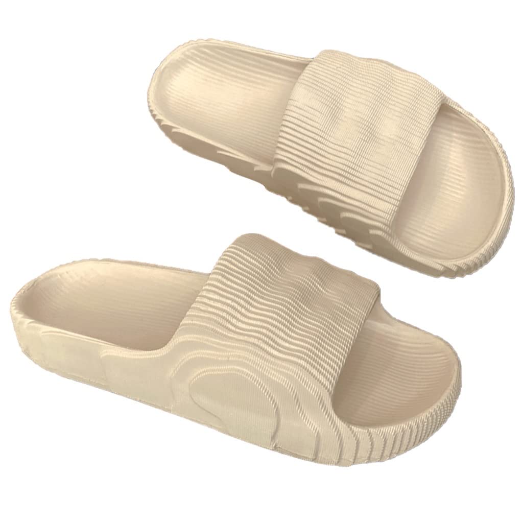 **Men's & Women's Non-Slip Indoor Slippers - Breathable Summer Cloud Slides for Shower, Bathroom & Home - Lightweight Rubber Sole House Shoes for Casual Comfort**    *(Perfect for Relaxing at Home, Lounging, or Quick Trips to the Bathroom!)*