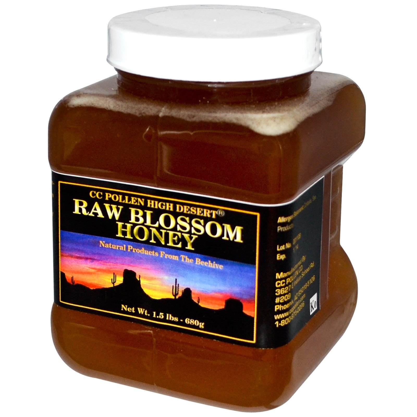 Raw Blossom Honey 1.5lbs (680g) - Pure & Natural for Tea & Baking