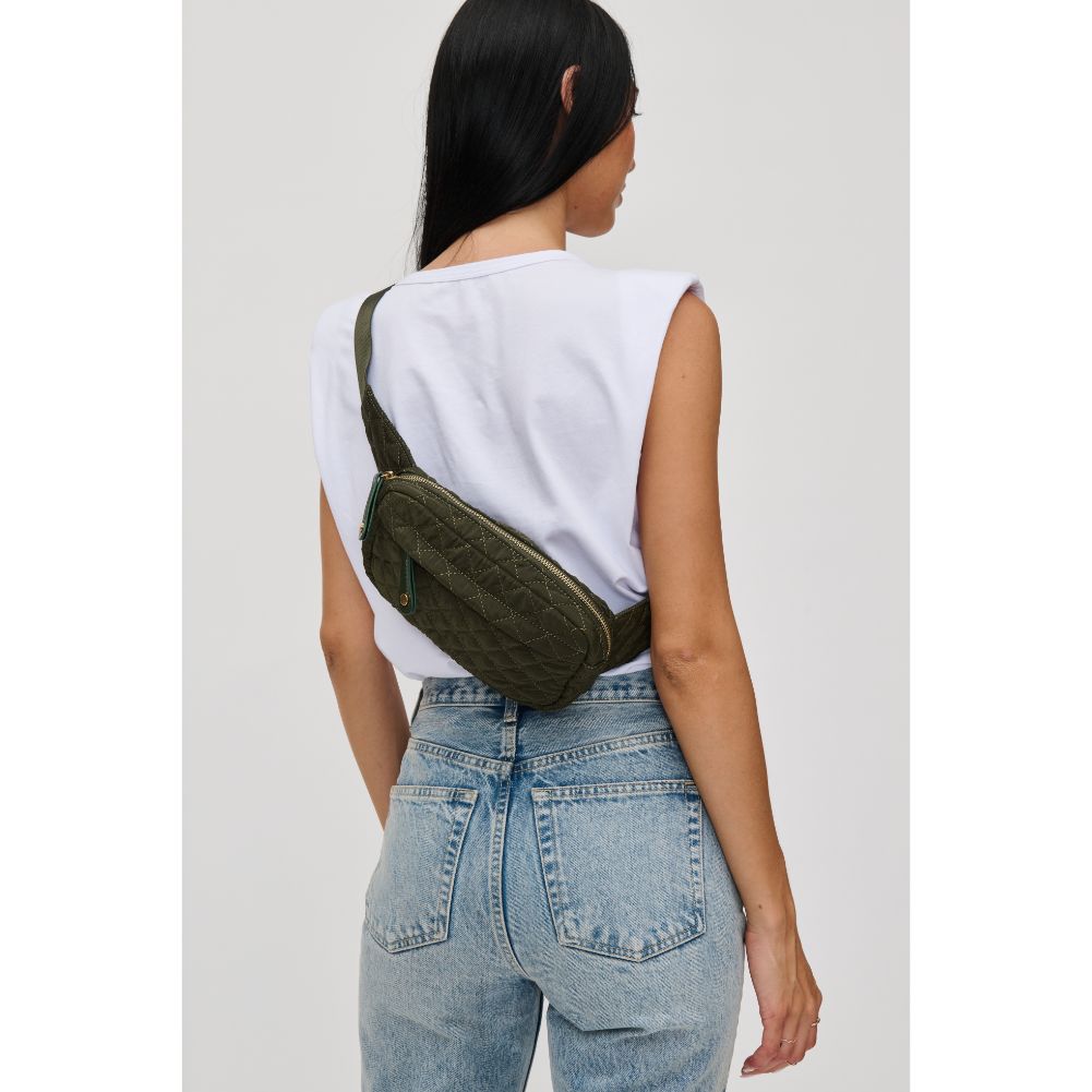 Teo Quilted Nylon Belt Bag for Women & Men - Stylish Crossbody Fanny Pack with Adjustable Strap - Perfect for Travel, Hiking, Concerts & Everyday Use