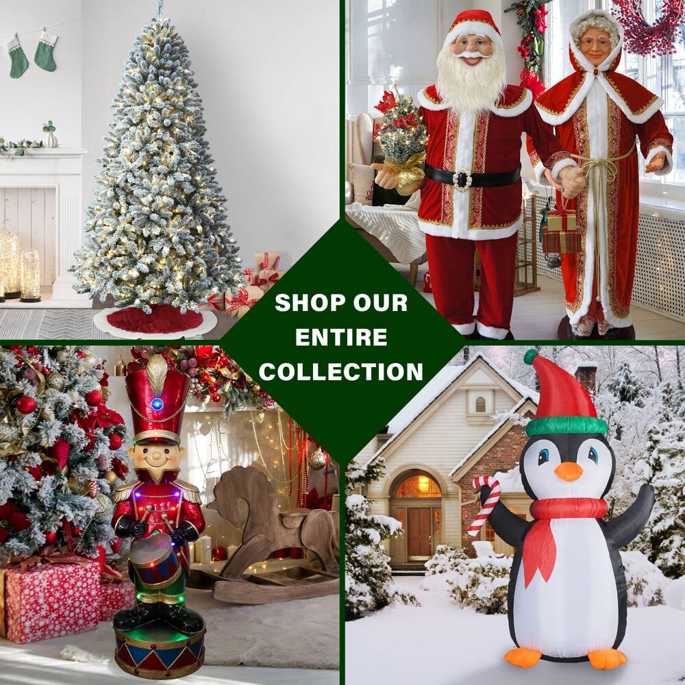 Fraser Hill Farm 4-Foot Artificial Adirondack Potted Christmas Tree Decor - No Lights - Perfect for Indoor Holiday Decor, Porch, and Festive Home Décor
