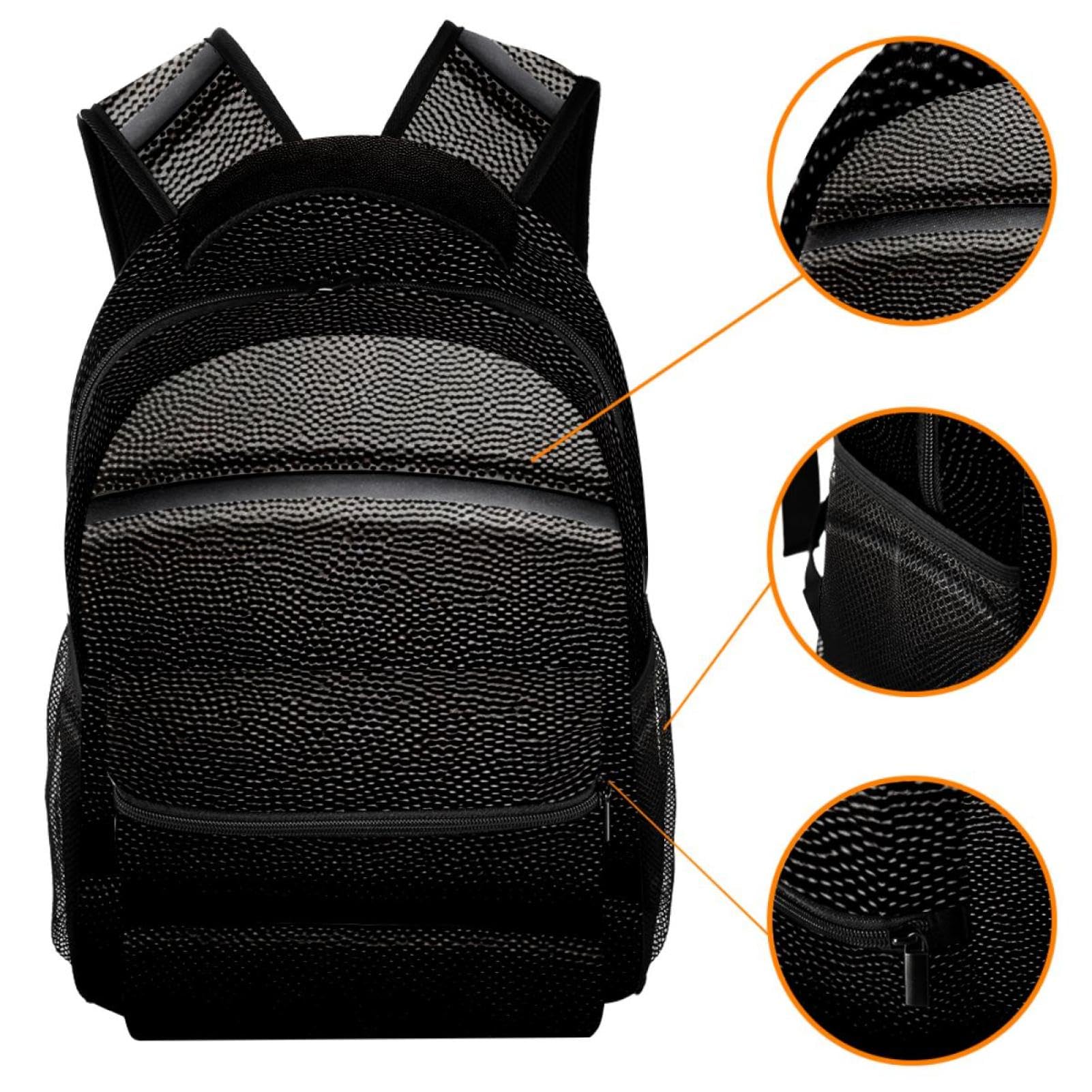 FVQL Kids School Backpack with Basketball Print - Lightweight Durable Backpack for Boys & Girls - Perfect for School, Sports, and Travel