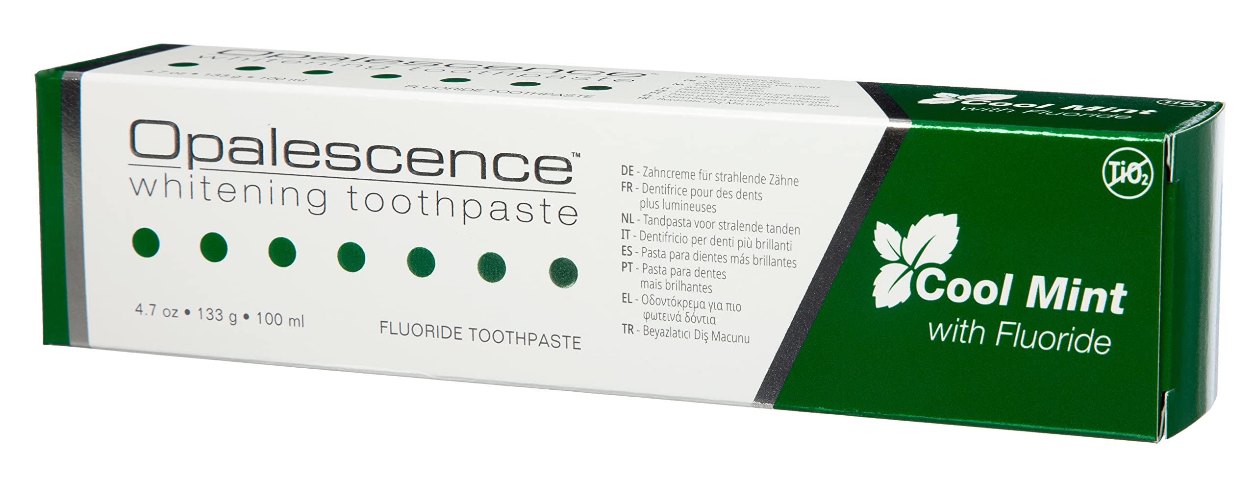 Opalescence 12 x Teeth Whitening Toothpaste - Fresh Mint Flavor, 133g (12x 133g Tubes) for Brighter Smile & Stain Removal - Perfect for Home & Travel Use