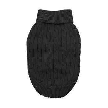 Premium Combed Cotton Cable Knit Dog Sweater - Soft & Warm Winter Pet Clothing - Cozy Outfit for Small Medium Large Dogs - Perfect for Cold Weather Walks & Indoor Comfort