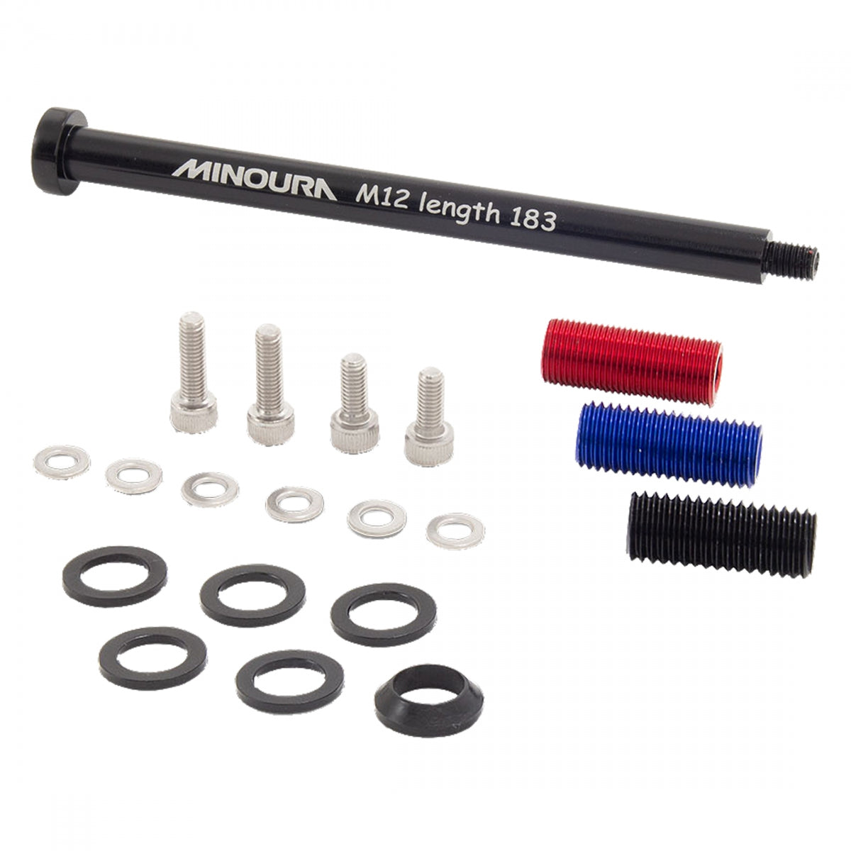 Minoura REAR Thru Axle - High-Quality Bicycle Rear Axle for Road & Mountain Bikes | Perfect for Commuting, Racing & Off-Road Adventures