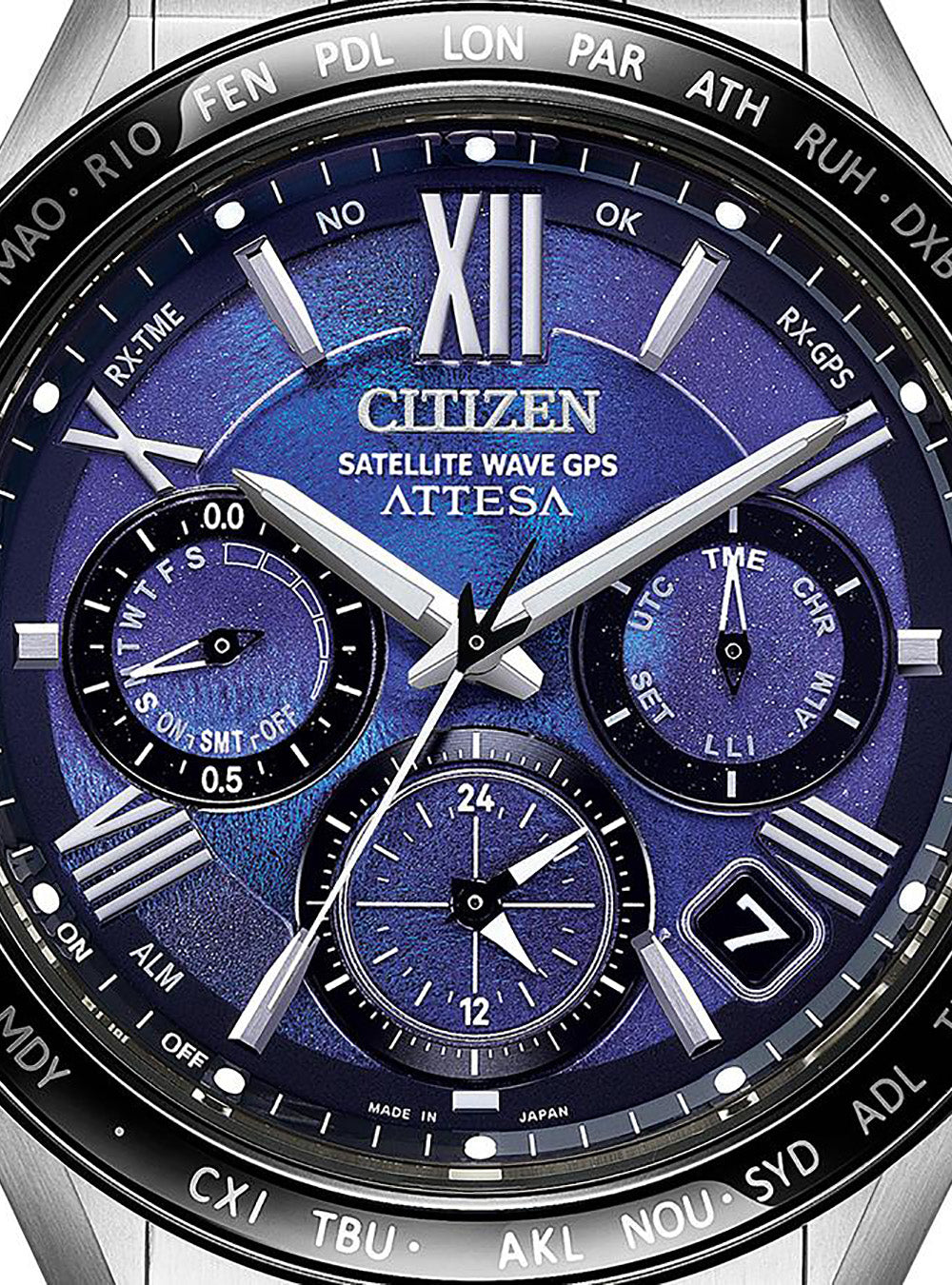 CITIZEN ATTESA Eco-Drive Satellite Wave GPS Watch - Limited Edition Blue Dial F950 CC4075-50L - Japanese Made JDM Timepiece for Men | Perfect for Business, Travel & Luxury Collectors