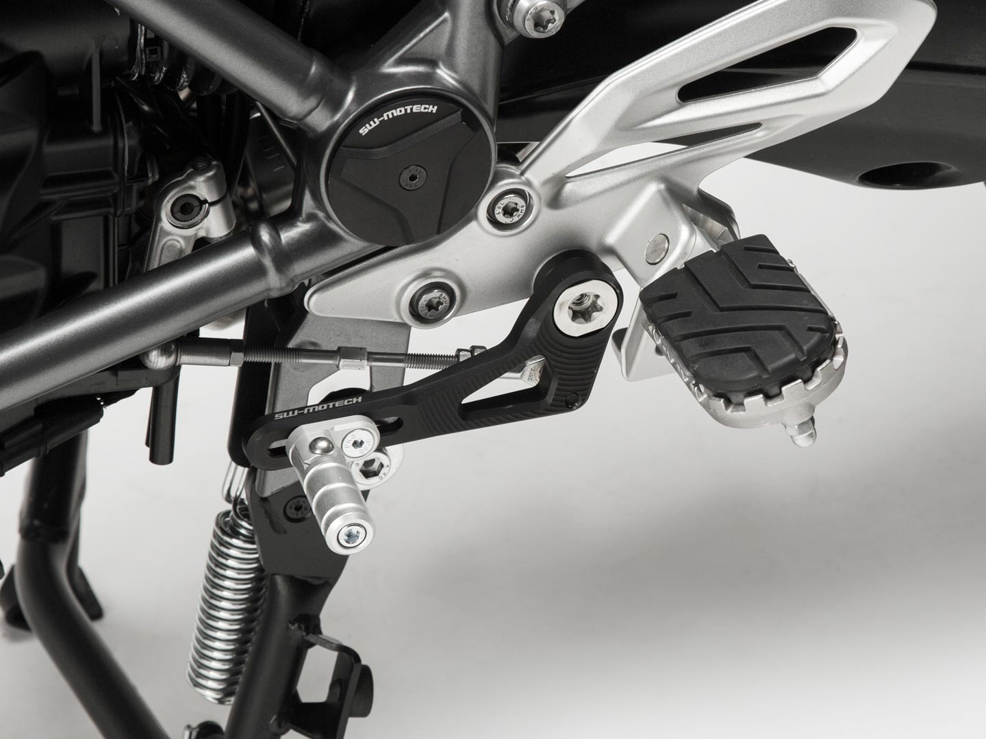 SW Motech Adjustable Folding Shift Lever for BMW R1250RS, R1250R, R1200RS, R WC - Perfect for Comfortable Riding & Easy Gear Shifting