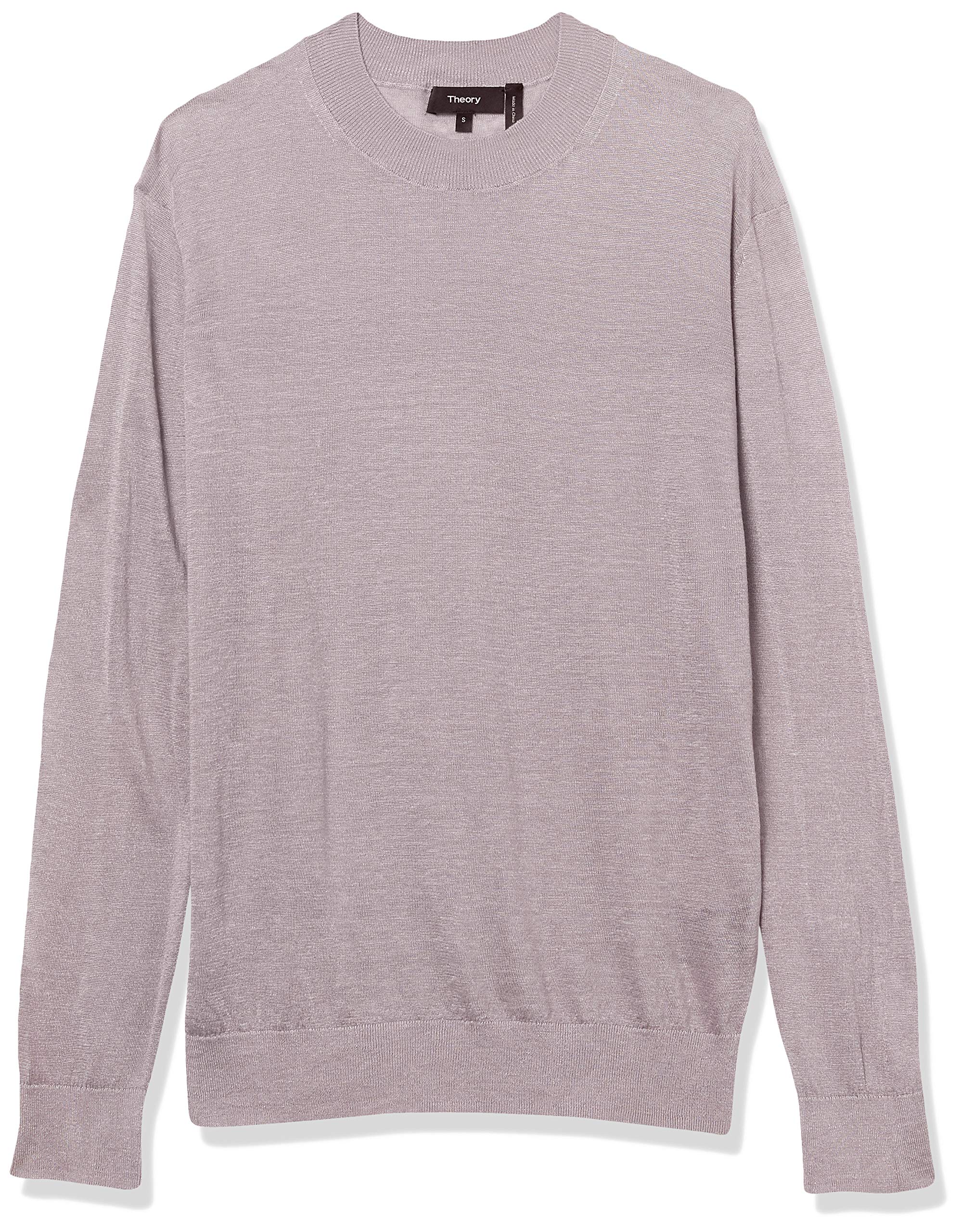 Theory Women's Long Sleeve Crew Neck Sweater - Soft Cashmere Blend Pullover for Fall & Winter | Office Wear, Casual Outfits & Holiday Dressing