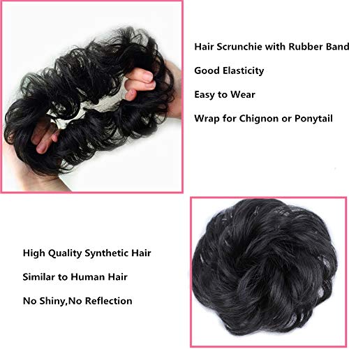Premium Synthetic Fiber Hair Bun Donut - Seamless Hairpiece for Updos & Formal Hairstyles - Perfect for Weddings, Prom & Everyday Elegance