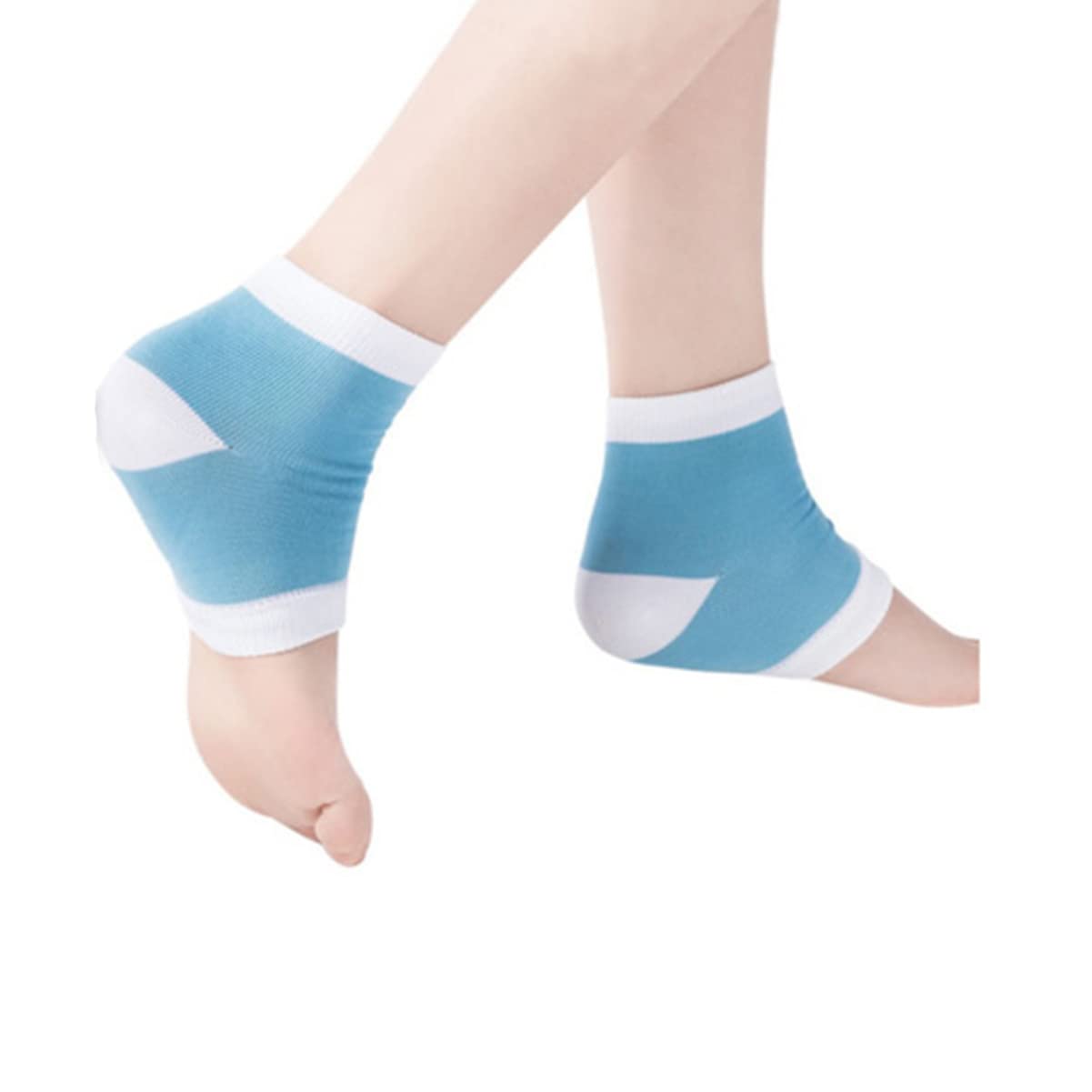 Beaupretty 2 Pairs Whitening Moisturizing Socks for Cracked Heels - Nylon Gel Foot Care Socks with Anti-Chapping Protection - Perfect for Dry Skin & Overnight Foot Treatment