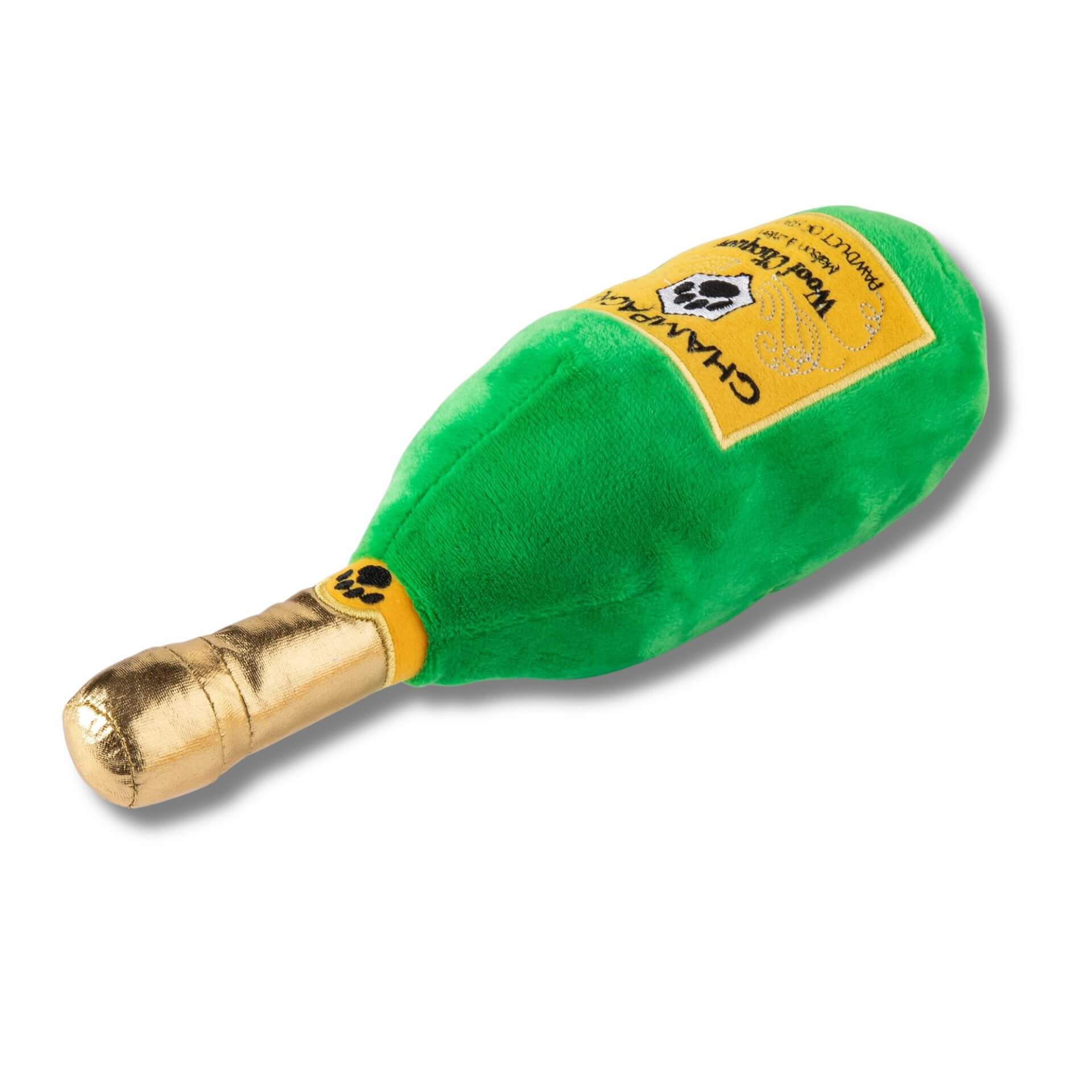 Woof Clicquot Classic Bottle Dog Toy - Durable Chew Toy for Small & Medium Dogs - Perfect for Playtime, Training & Teething Relief