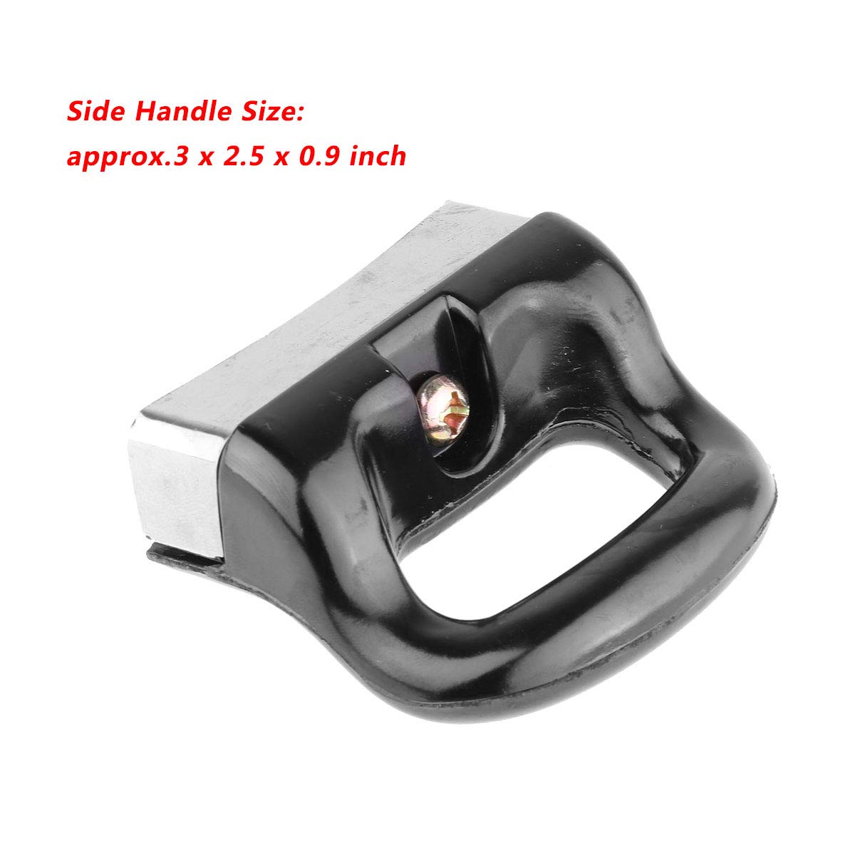 IEFIEL 2-Pack Black Replacement Side Handles for Pressure Cooker & Sauce Pan - Type A Universal Fit - Durable Metal Pot Handgrips for Cooking, Steaming & Kitchen Safety