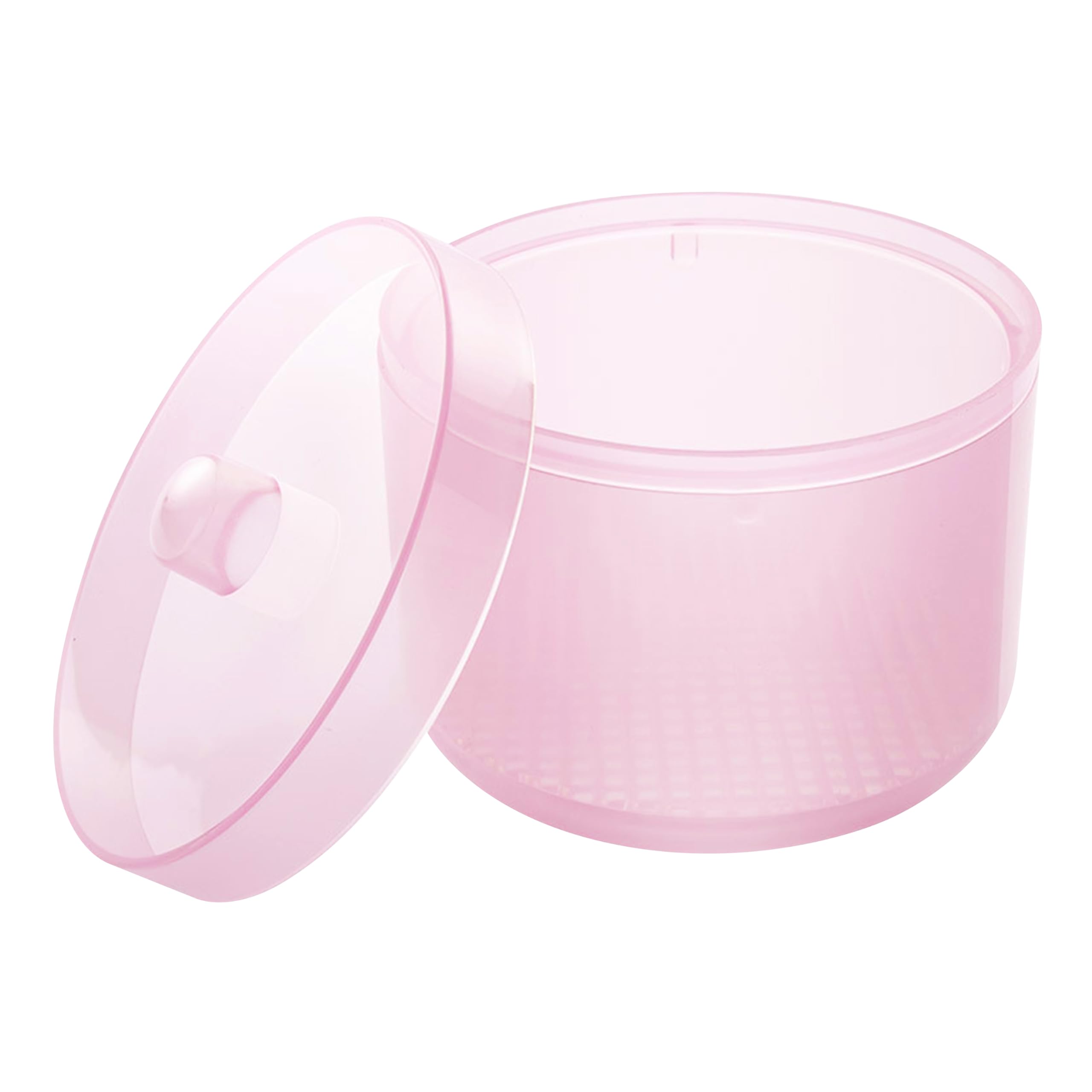 Professional Nail Art Tools Cleaner Storage Box - Pink Organizer for Nail Drill Bits, Clippers, Cutters & Alcohol Soaking Cleaner | Perfect for Salon, Home Manicure & Nail Technician Accessories Storage