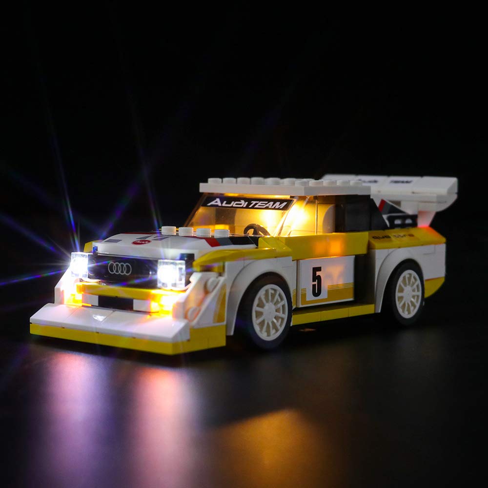 Lightailing LED Lighting Kit for Speed Champions 1985 Audi Sport Quattro S1 (Lego 76897 Compatible) - Building Block Light Set for Lego Models - Perfect for Display, Night Photography & Collector Showcases