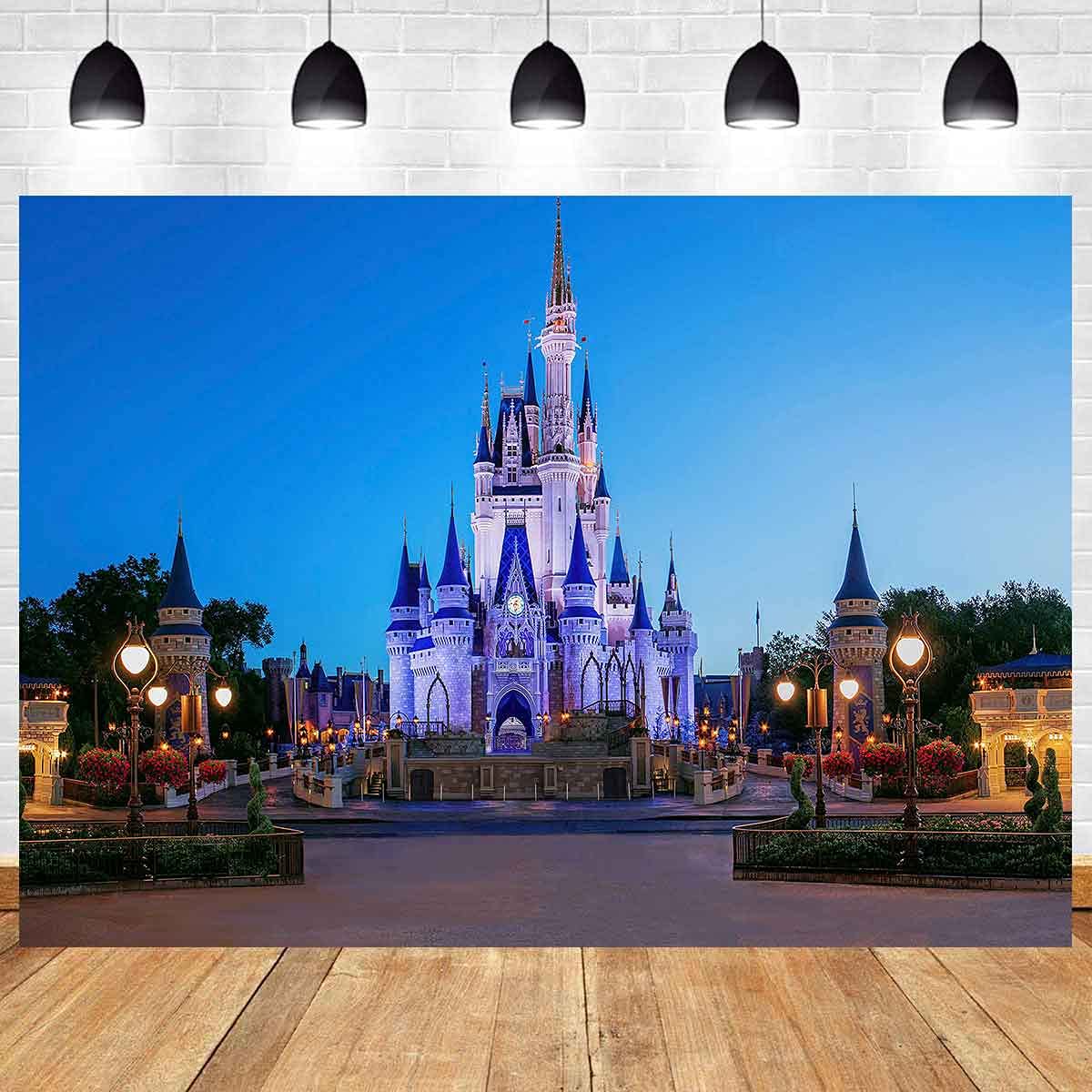 MEETSIOY 7x5ft Kids Cartoon Theme Park Backdrop - Sky Blue Playground Photography Background for Birthday Parties, Baby Showers & Events - Durable Party Decoration Banner ZYMT0937