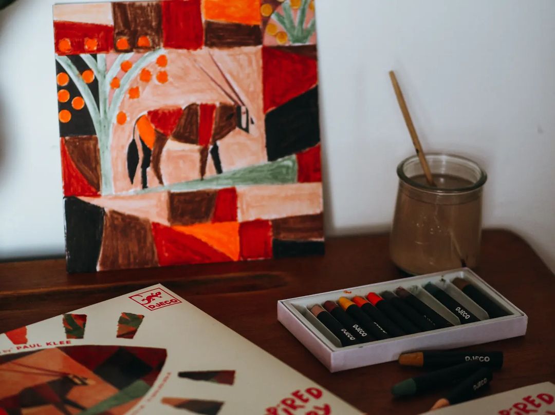 Paul Klee Desert Inspired Watercolor Painting Activity Kit for Kids - Creative Art Project for Home & Classroom