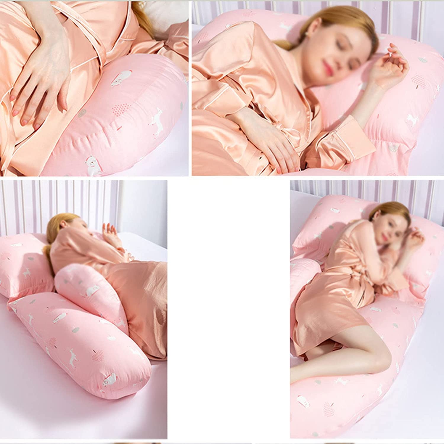 Maternity Pillow H-Shape Side Sleeping Pillow with Scientific Partition & Invisible Zipper - Full Inner Tank, Multi-Functional Design for Leg Edema Relief - Perfect for Pregnancy Comfort & Postpartum Recovery