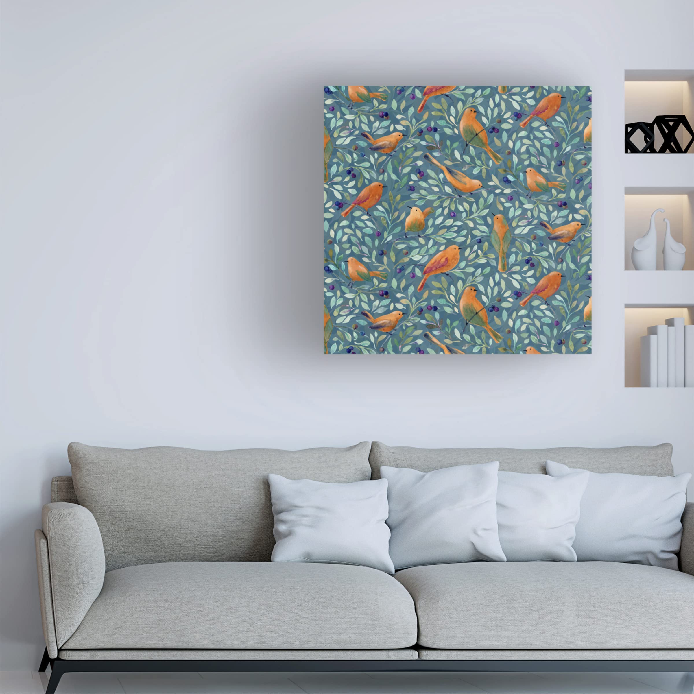 Trademark Fine Art 'Violets 100' Canvas Wall Art Print by Yachal Design - Perfect for Living Room, Bedroom & Office Decor
