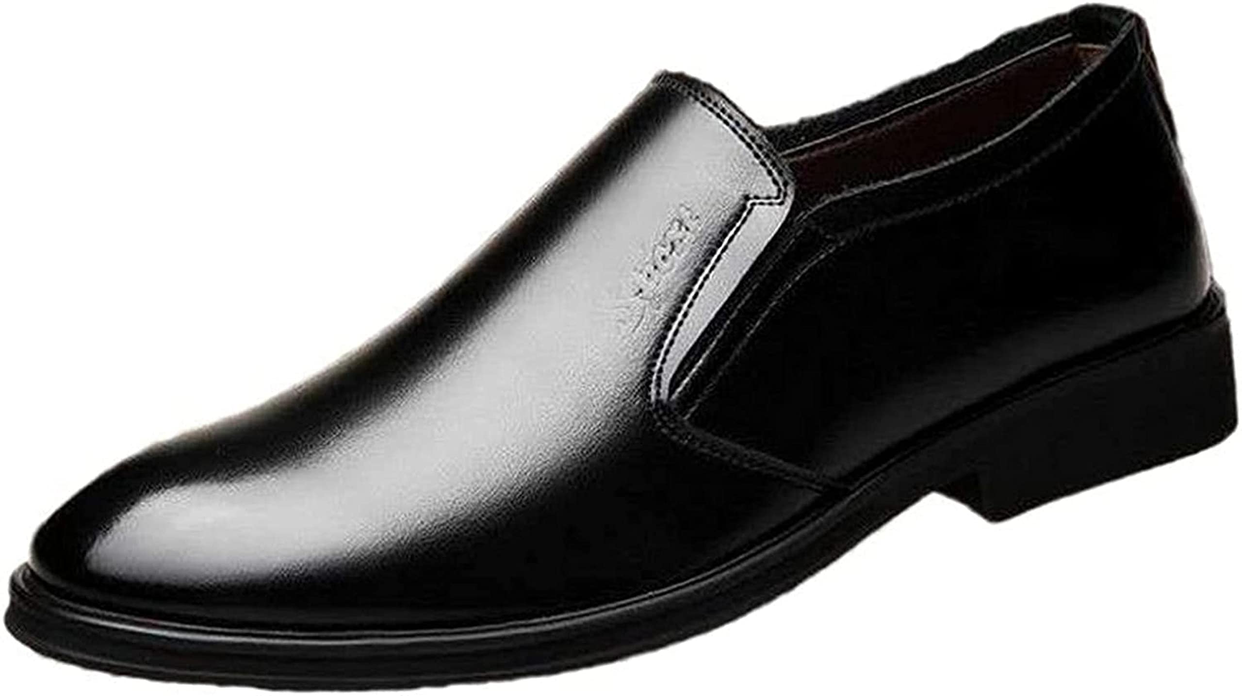 PXHBHP Men's Formal Casual Shoes - British Style Pointed Office Shoes for Autumn & Winter | Comfortable Flat Driving Shoes for Business, Work & Special Occasions