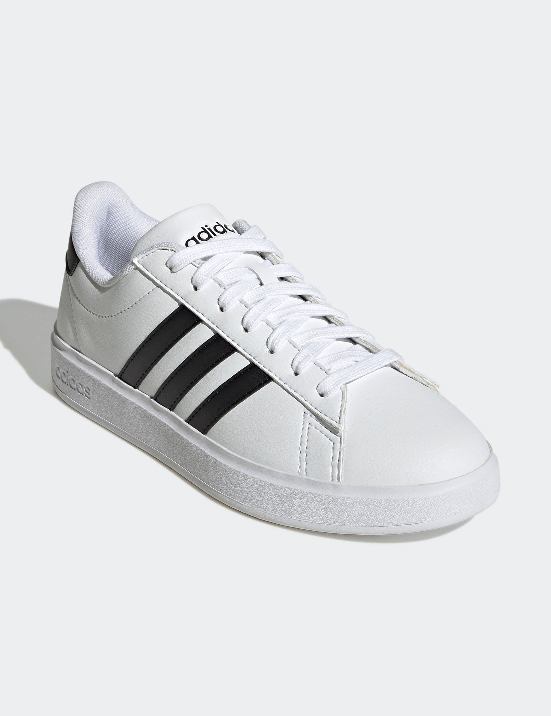 Grand Court Cloudfoam Lifestyle Comfort Sneakers - Cloud White/Core Black - Casual Walking Shoes for Men & Women - Perfect for Everyday Wear, Gym & Travel