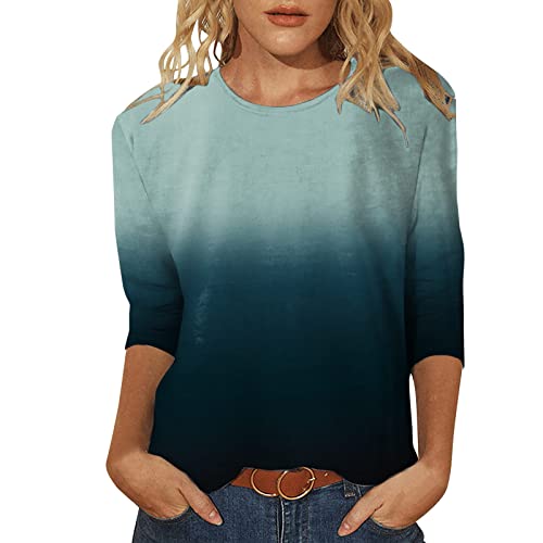 Women's Floral Print Crewneck T-Shirt & Workout Tank Top Set - Casual Fit Summer Fall Blouses for Office, Gym, and Everyday Wear