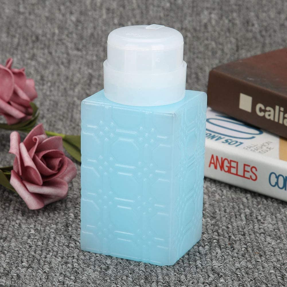 Empty Nail Art Pump Bottle - Easy Push Down Liquid Dispenser for Nail Polish & Makeup Remover | Perfect for Salon, Home Manicure & Beauty Storage