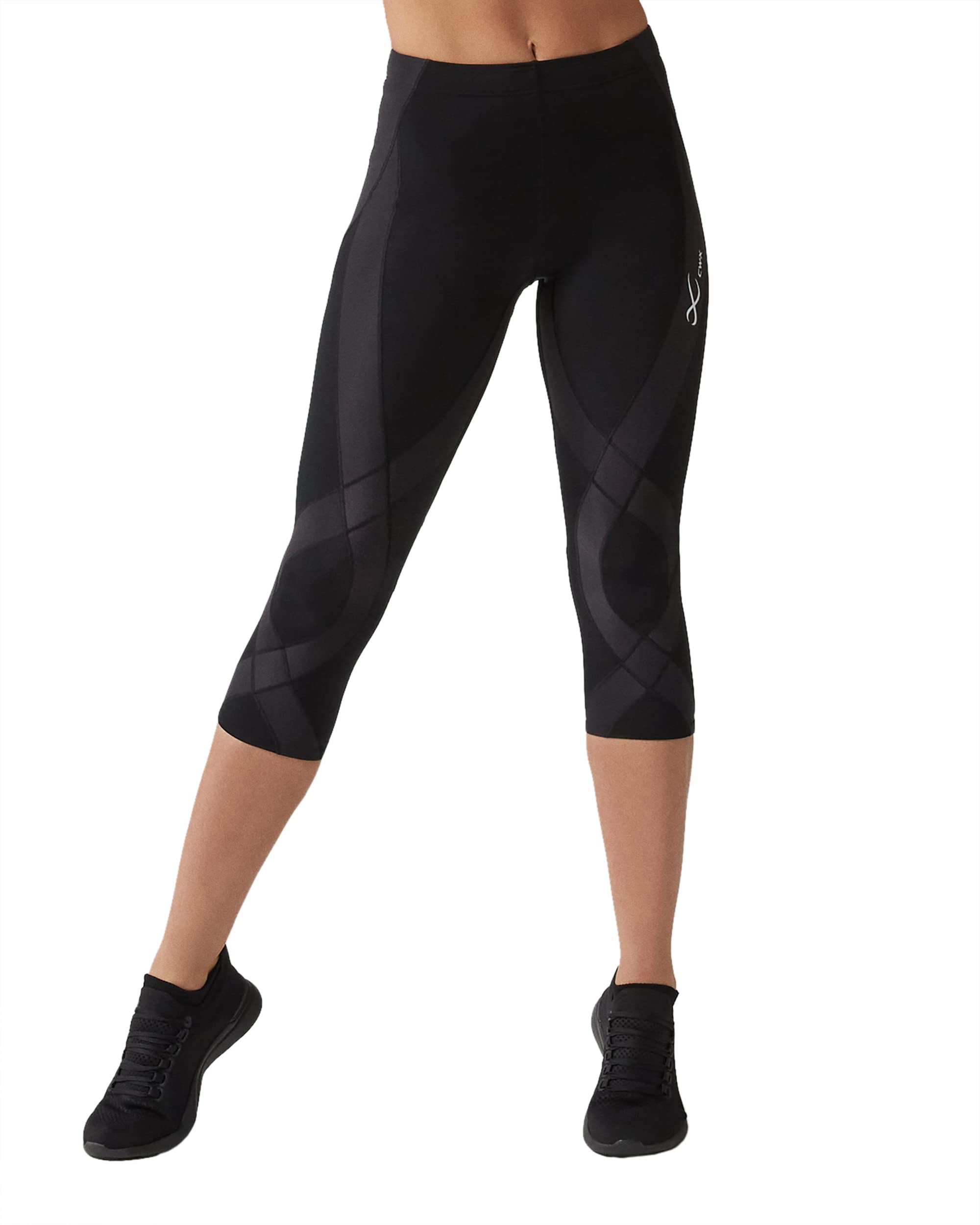 CW-X Women's Endurance Generator 3/4 Compression Tights - Joint & Muscle Support for Running, High Performance Workout Capris - Perfect for Marathon Training, Gym Sessions & Athletic Recovery