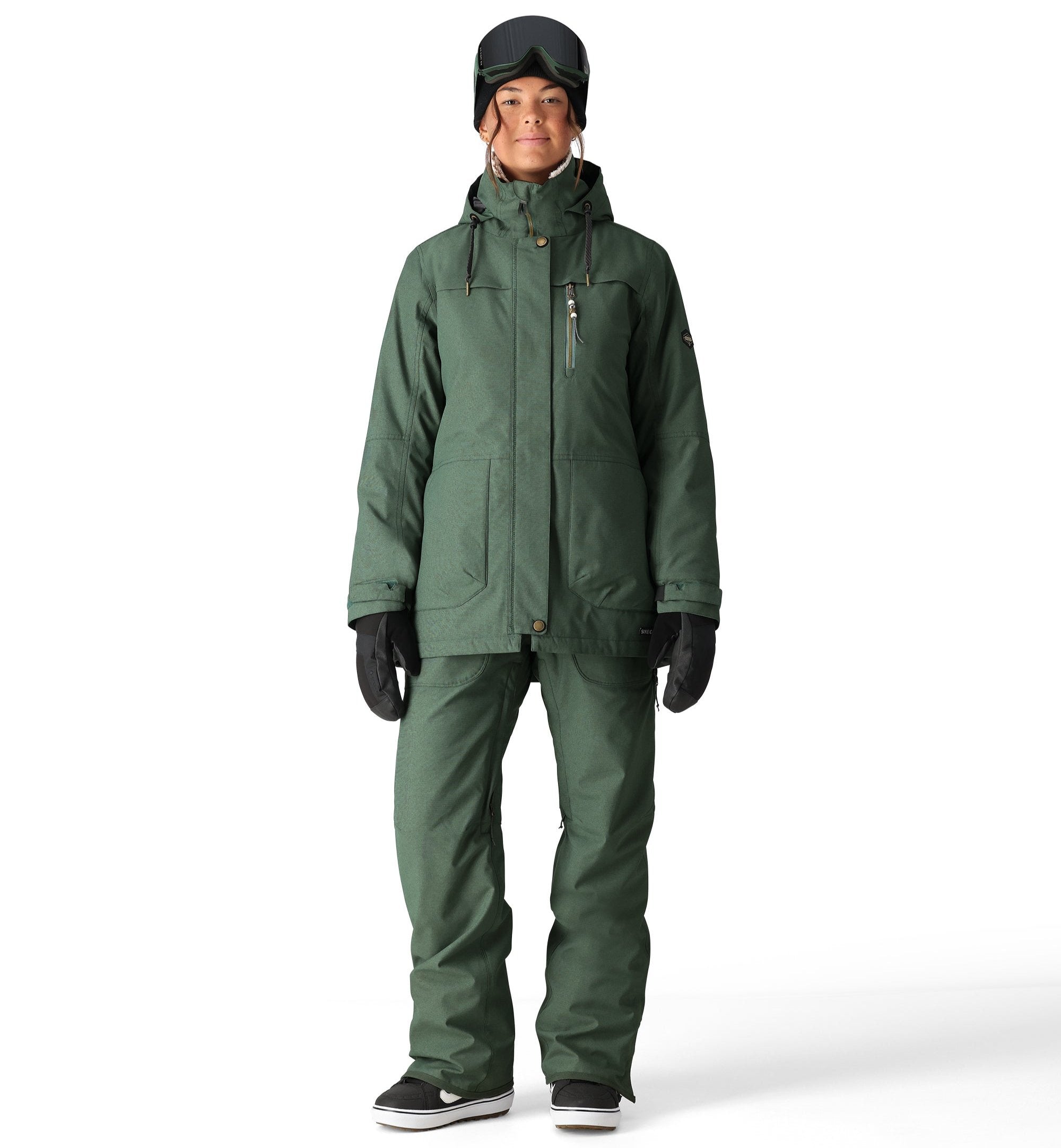 686 Women's Black Magic Insulated Bib Snow Pants - Waterproof Winter Ski Bib Overalls for Snowboarding & Cold Weather (2025) - Perfect for Skiing, Snowboarding & Outdoor Winter Activities