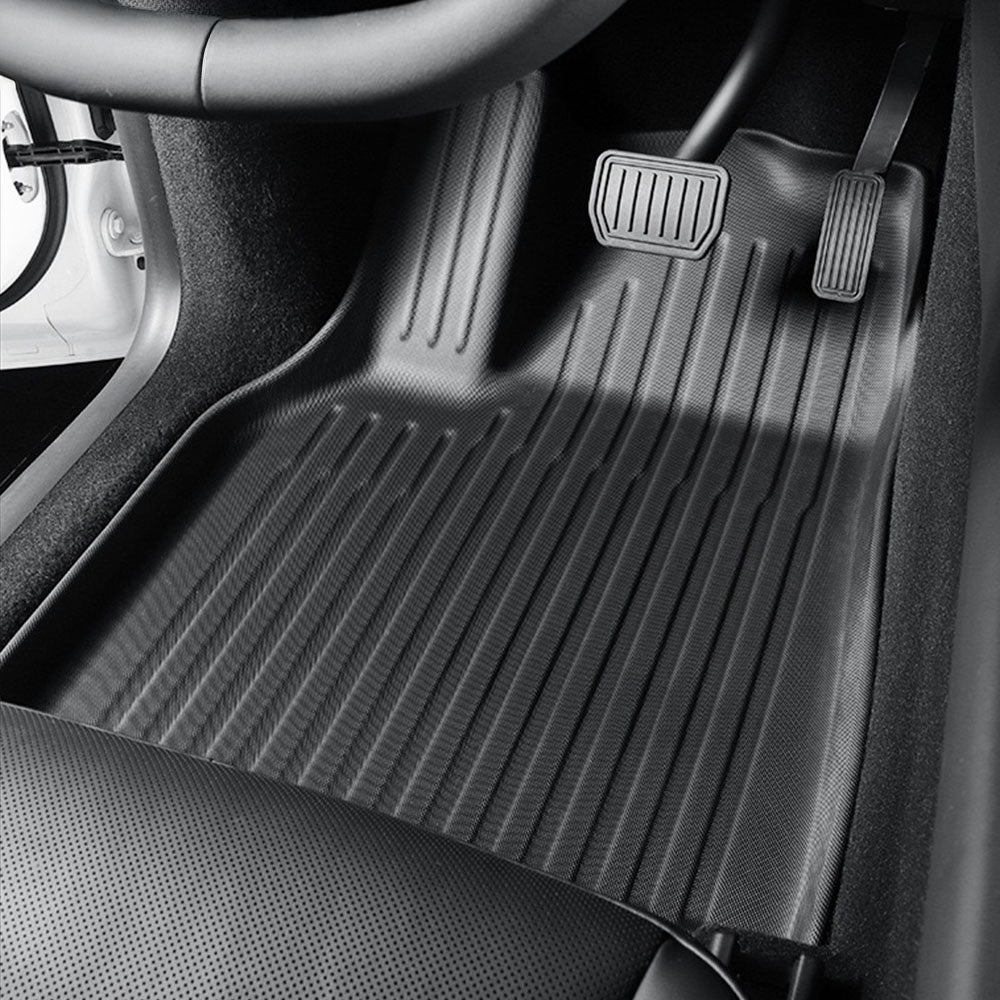 2025+ Tesla Model Y Juniper Right Hand Drive Custom Fit TPE All-Weather Floor Mats with Detachable Carpet - Eco-Friendly & OEM Precision - Perfect for Road Trips, Daily Commutes and Extreme Weather Protection